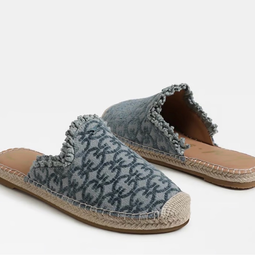 CIRCUS BY SAM EDELMAN women's mallory espadrille mule in tidal teal 8.5 NEW
